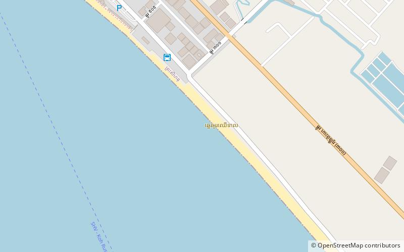 ochheuteal beach sihanoukville location map