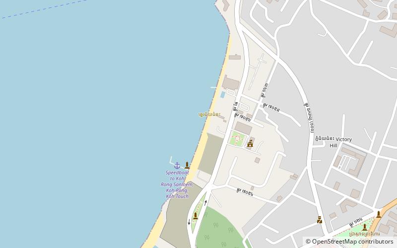 victory beach sihanoukville location map