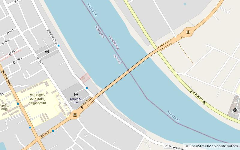 Takhmao Bridge location map