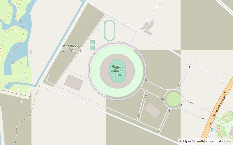 Morodok Techo National Stadium location map
