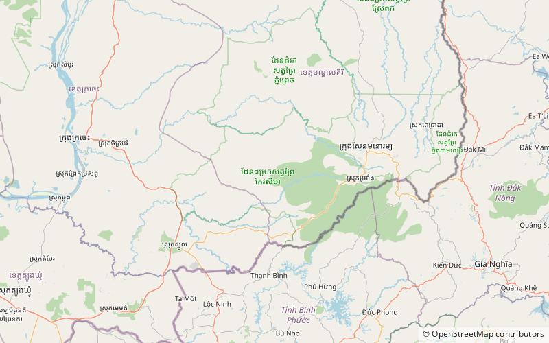 kaev seima district keo seima wildlife sanctuary location map