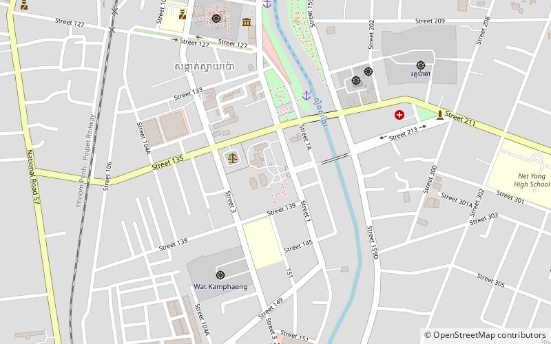 battambang provincial hall location map