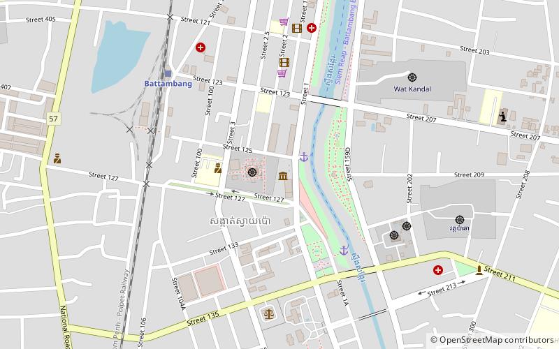 Battambang Museum location map