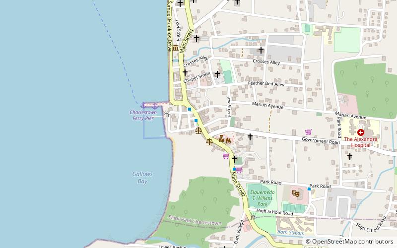 memorial square charlestown location map