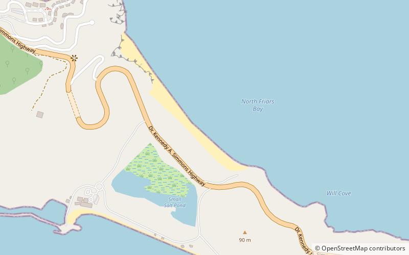north friars bay st kitts location map