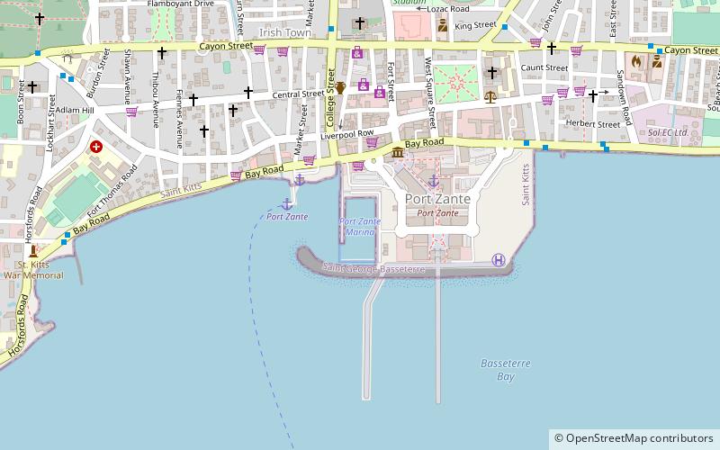 port zante marina basseterre location map