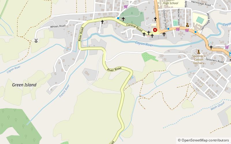 spooners estate st kitts location map