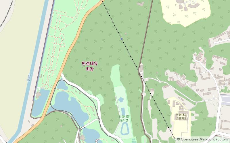 Parc de loisirs de Mangyongdae location map