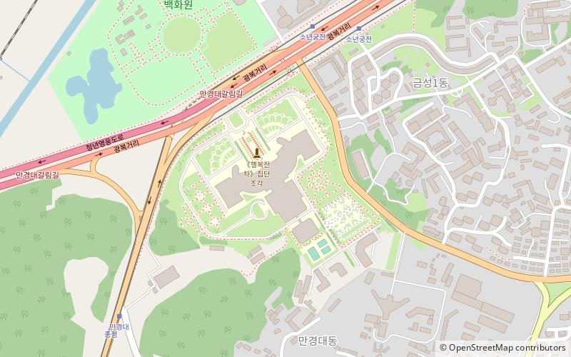 Palacio de los niños de Mangyongdae location map