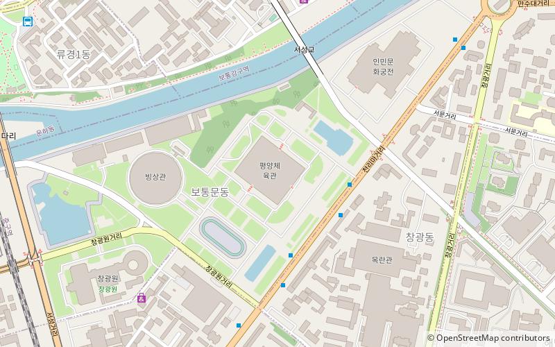 Pyongyang Gymnasium location map
