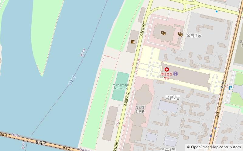Pyongyang Skatepark location map