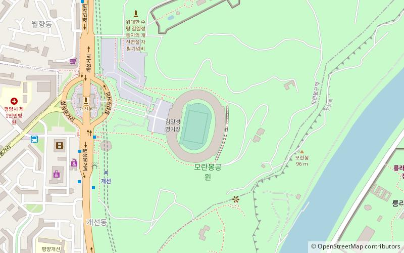 Kim Il-sung Stadium location map