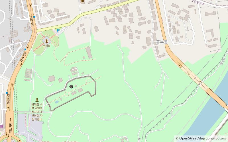 Moranbong-guyok location map
