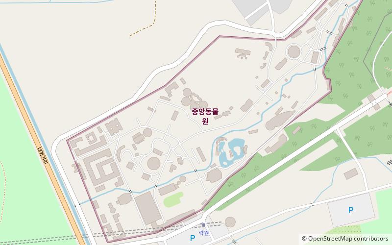 Korea Central Zoo location map