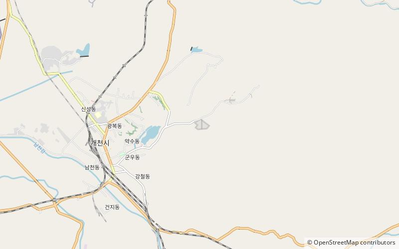 Kaechon concentration camp location map