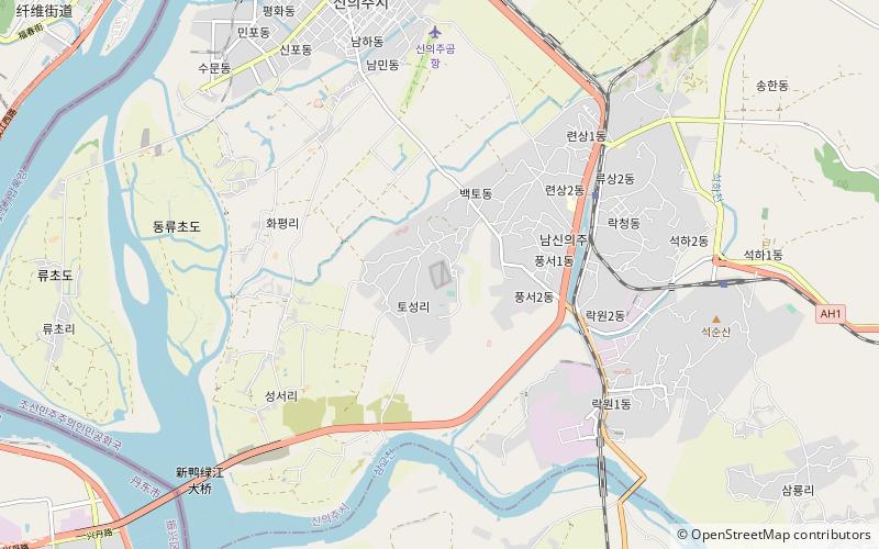 Sinuiju concentration camp location map