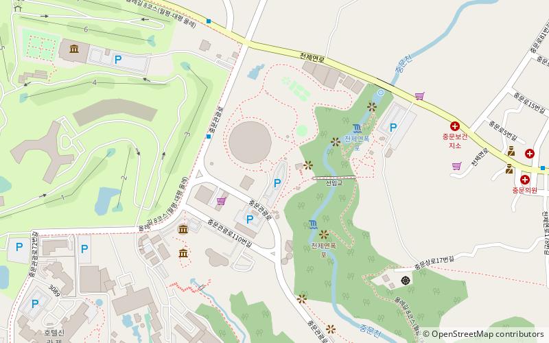 Jardín botánico Yeomiji location map