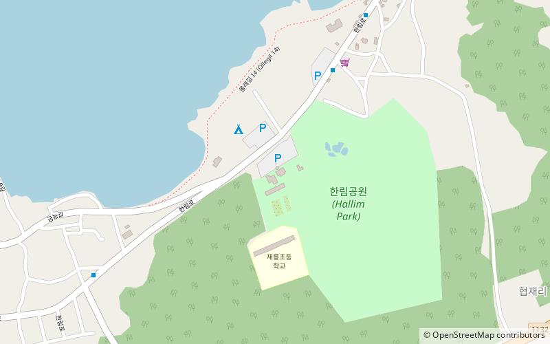 Hallim Park location map