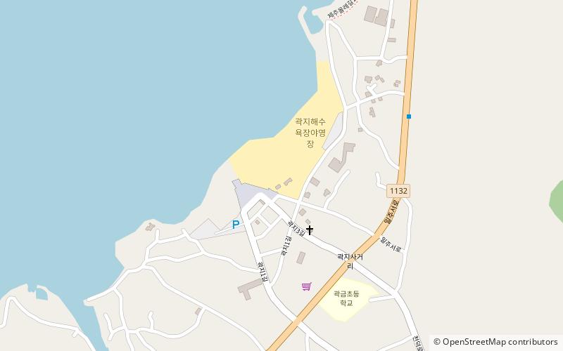 gwakji beaches jeju island location map