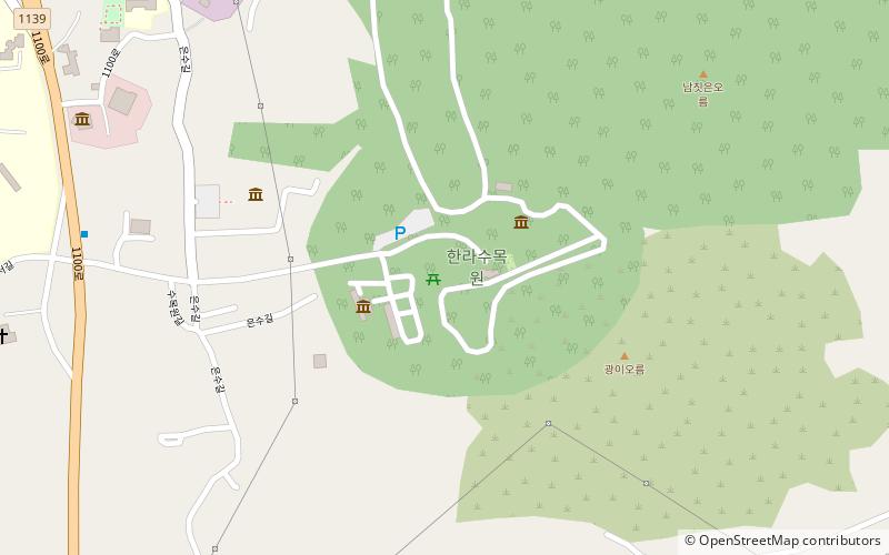 halla arboretum jeju city location map