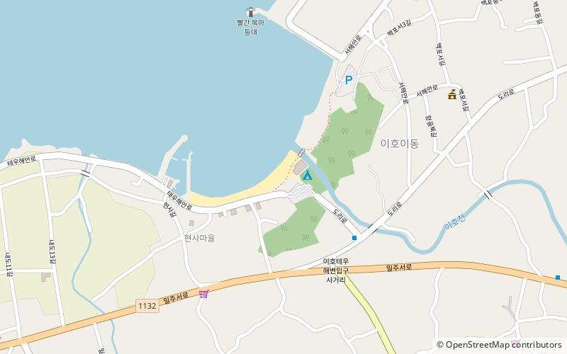 iho beach jeju city location map