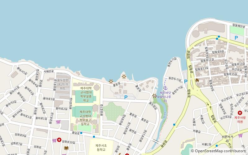 yongduam rock and yongyeon pond jeju city location map