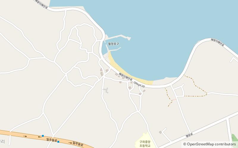woljeongri beach jeju island location map