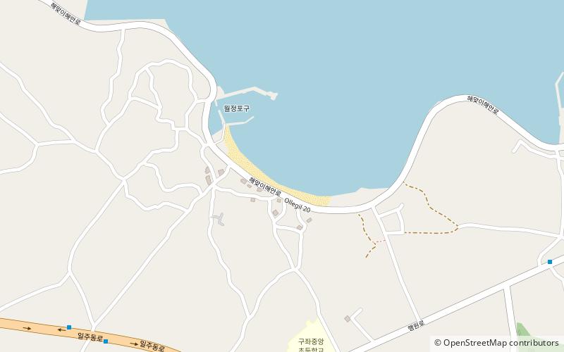 woljeong ri beach jeju island location map