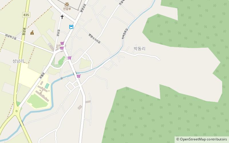 Japanese Torreya of Samin-ri location map