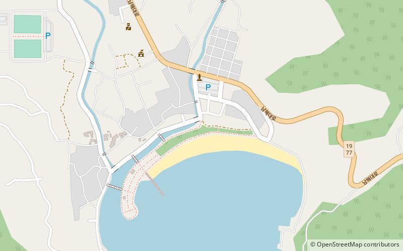 sangju beach hallyeohaesang national park location map