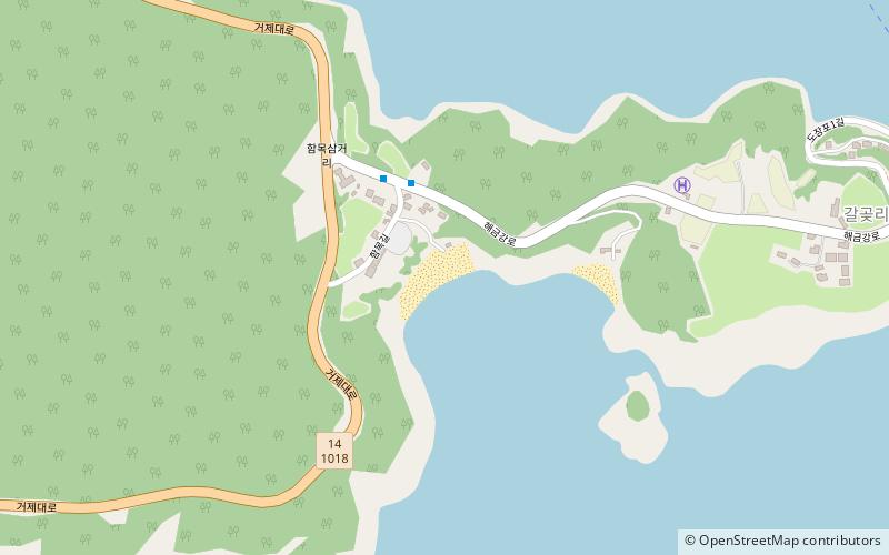 hammok beach geojedo location map