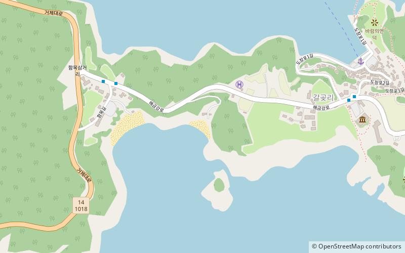 dolteumi beach geojedo location map