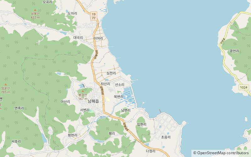 namhae castle isla namhae location map