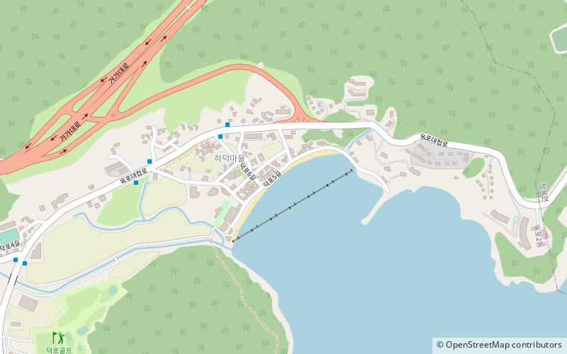 deokpo beach geojedo location map