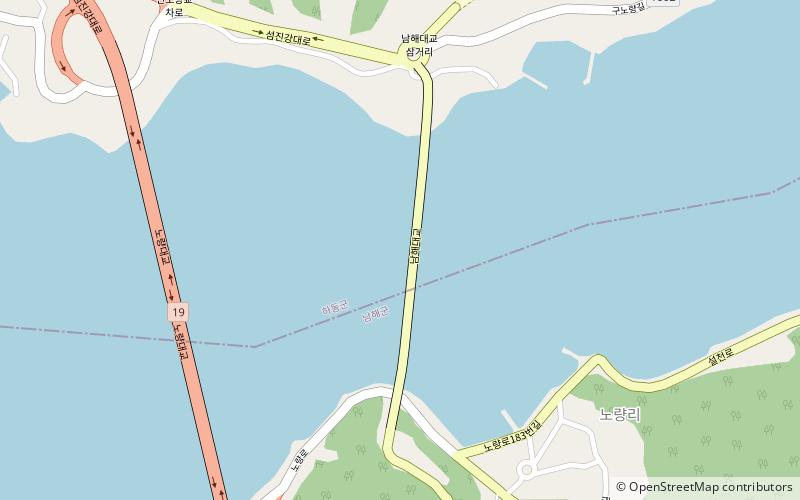 Namhae Bridge location map