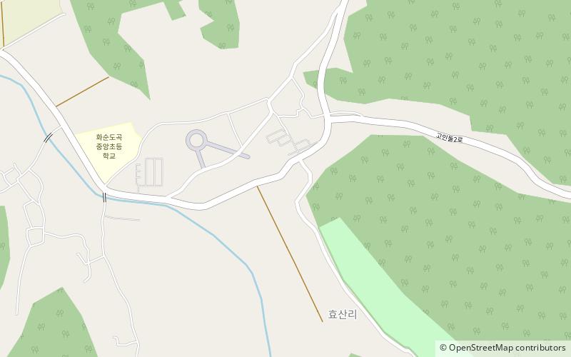 Hwasun Dolmen Site location map
