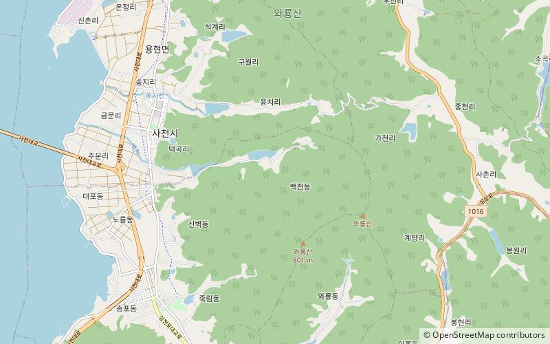 baekcheonsa sacheon location map
