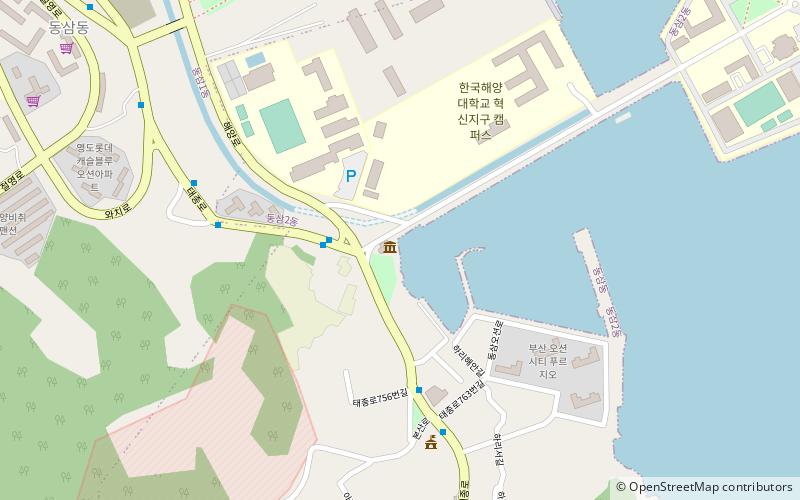 Dongsam-dong Shell Midden location map