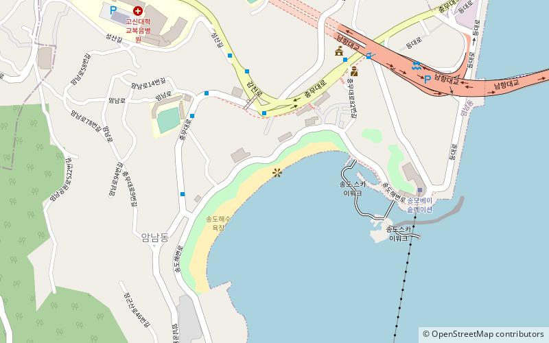 songdo beach busan location map