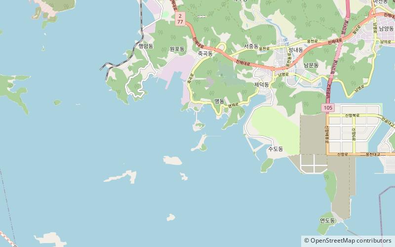 changwon marine park location map