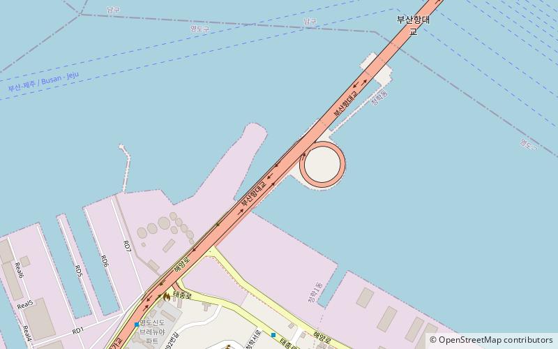 Busan Harbor Bridge location map