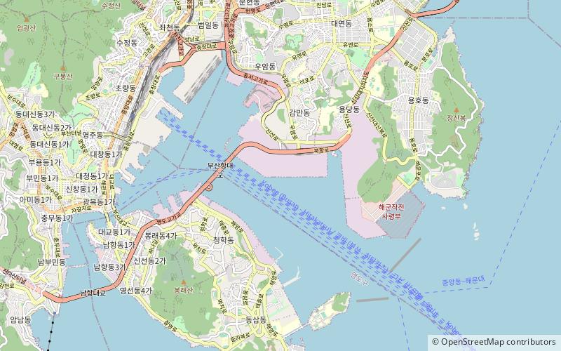 terminal internacional del nuevo puerto de busan location map