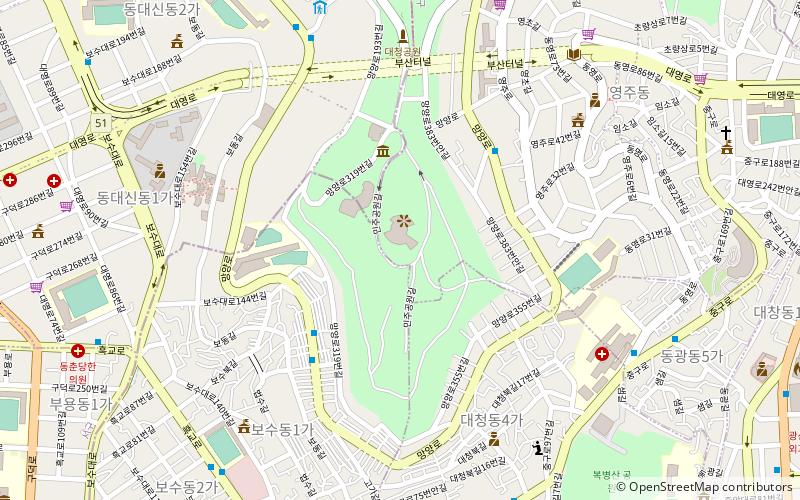 democracy park pusan location map