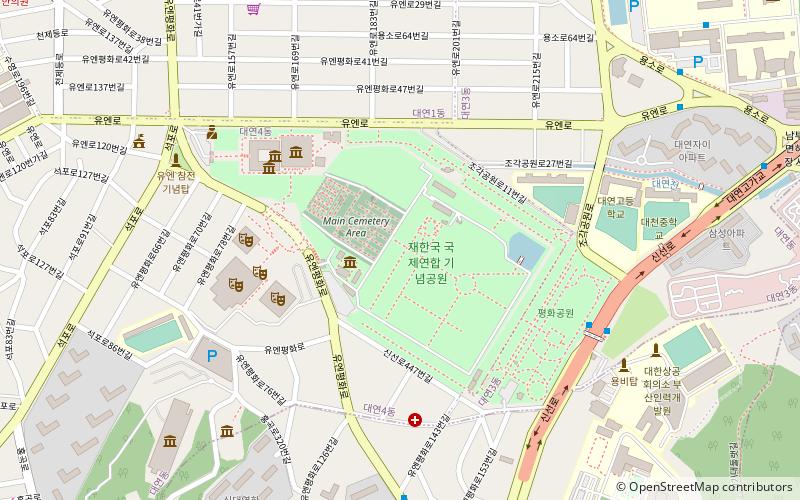 Cimetière du mémorial des Nations unies en Corée location map