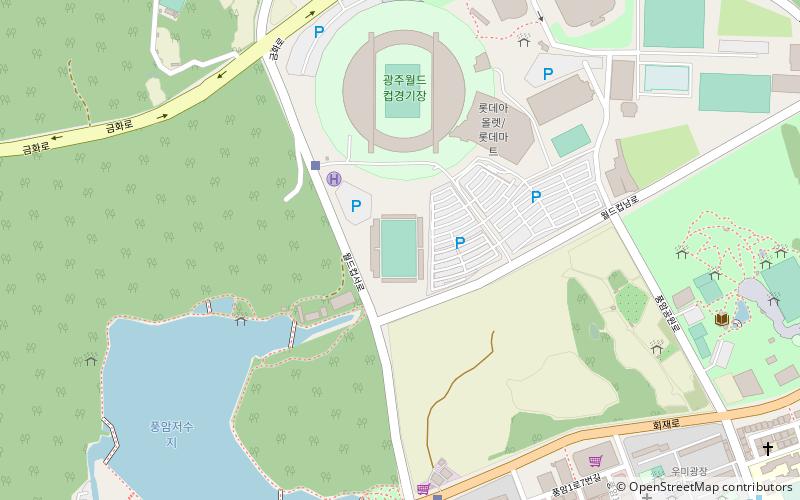 gwangju football stadium location map
