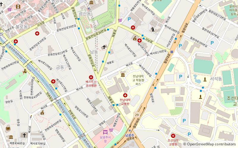jeonnamdaehaggyo uihagbagmulgwan gwangju location map