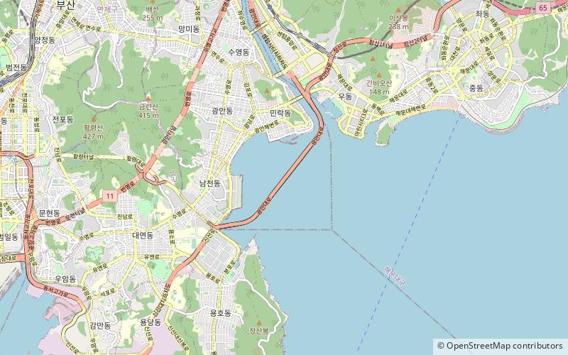 Gwangan Bridge location map
