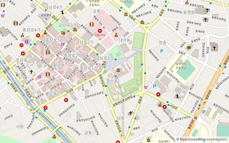 gwangju castle location map