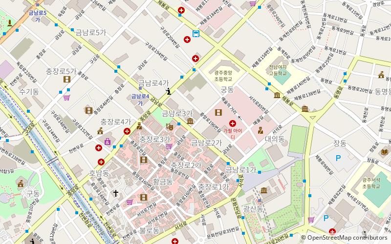 Gwangju-Aufstand location map