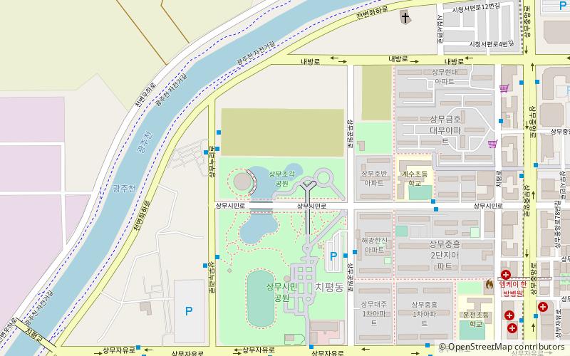 sangmujogaggong won gwangju location map